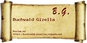 Buchvald Gizella névjegykártya